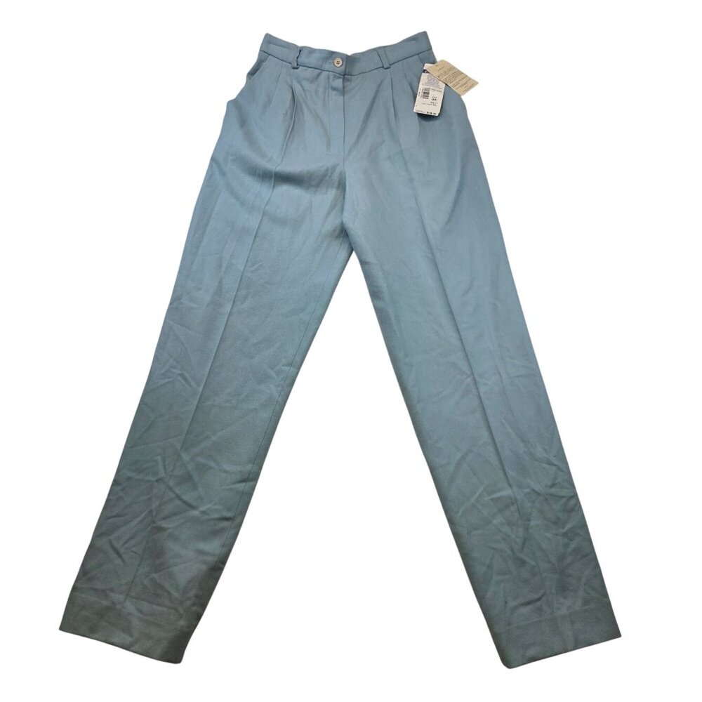 Vintage Pendleton Wool Pants 8 Blue High Rise Straight Quiet Luxury Rockabilly